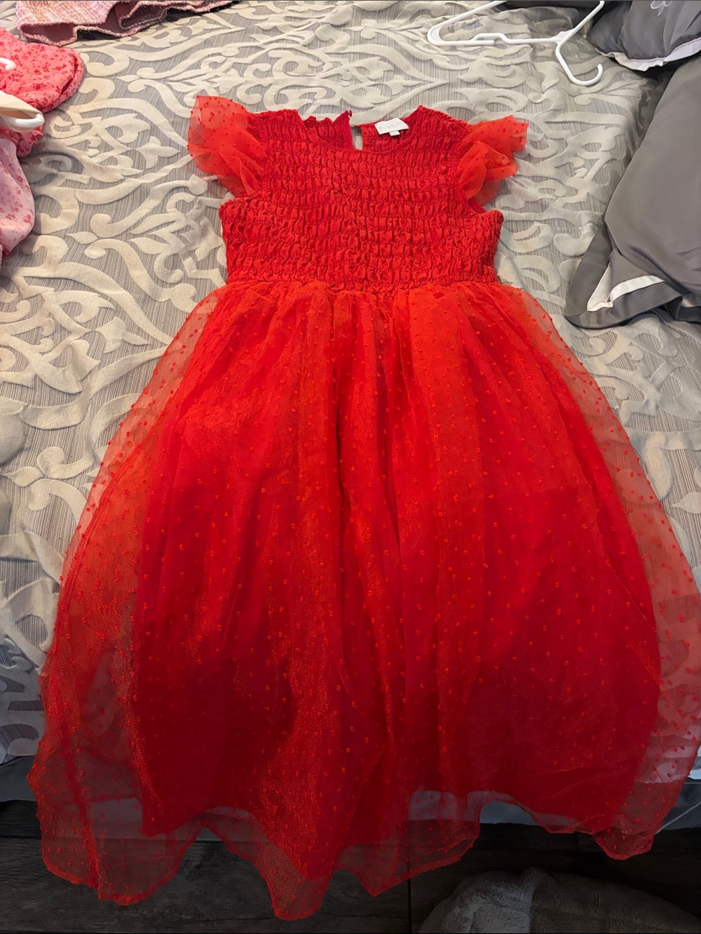 Red Tulle Party Dress